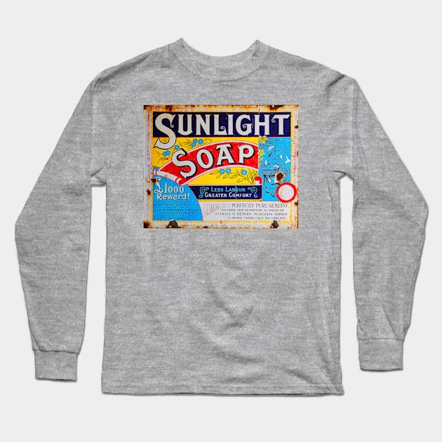 Sunlight Soap Vintage Sign Long Sleeve T-Shirt by Design A Studios